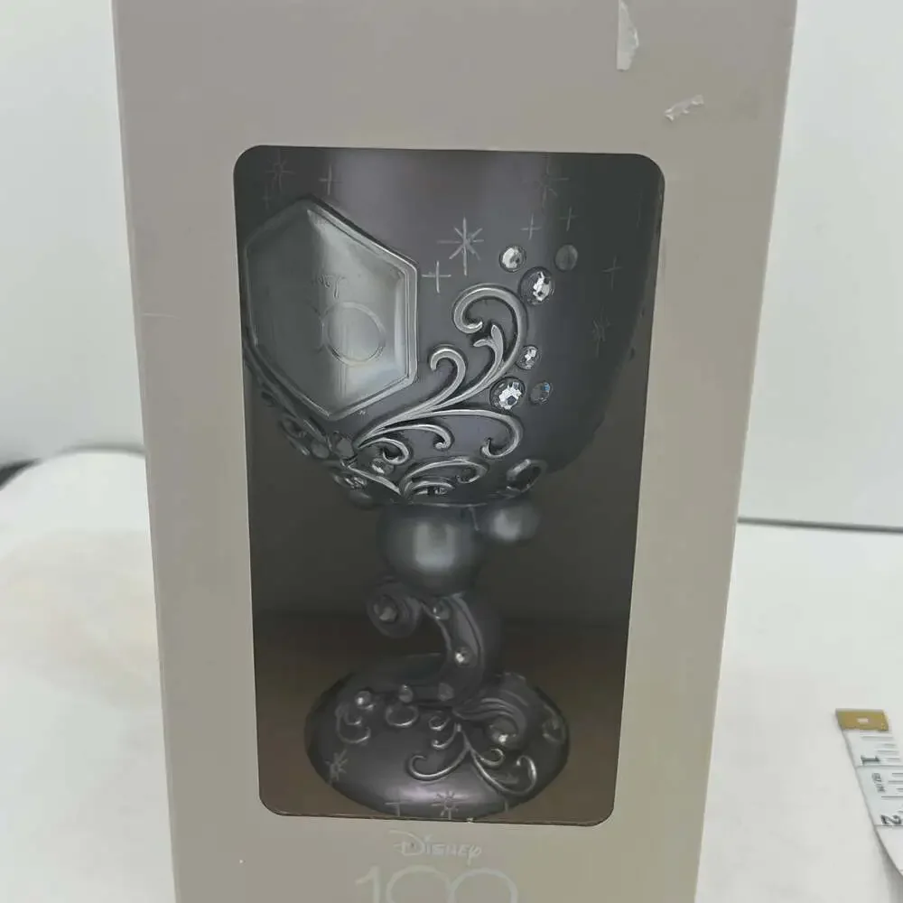 New Enesco Disney Showcase 100 Years of Wonder Decorative Chalice Goblet, 7.09”